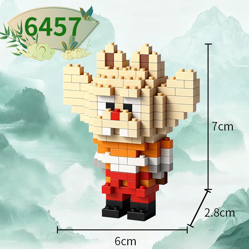 Journey to the West Mini Monster Building Blocks: Educational Assembly Toy, Eco-Friendly PP Material