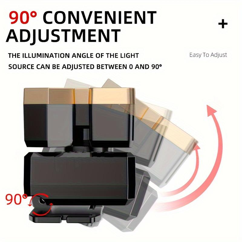 Strong Light Headlamp Led Five Head Aircraft Light Usb Rechargeable Head Mounted Small Flashlight Outdoor Mining Headlamp