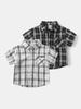 Boys' Plaid Short-Sleeve Summer Shirt - Casual Baby Boy Top