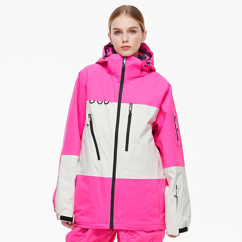 Skiwear Men and Women Winter Outdoor Waterproof Windproof Thickened Warm Thickened Snowboarding and Snowboarding Clothes Skiwear Top Jacket