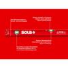 Sola BIG X3 120 120 cm Box Size Spirit Level - Red