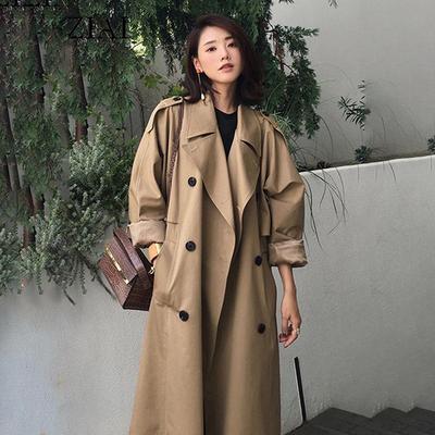 Fashion Women's Trench Coat  Female Windbreaker Long Sleeve Lady Trend Casual  Wind Coat