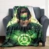 1pc Green Lantern Blanket Polyester Fiber, All Season Comfort for Sofa, Bed, Office, Car, Camping Ideal Home Decor & Gift, Office Comfort