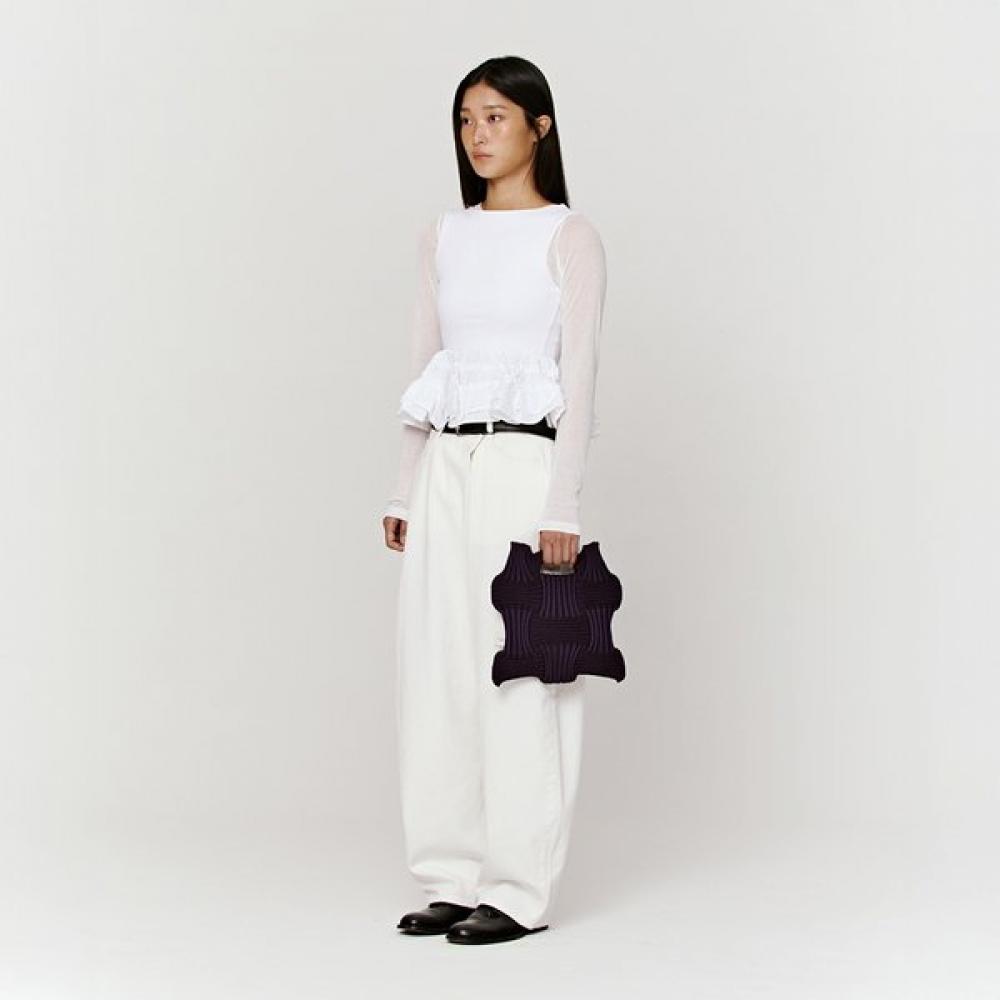 Pleatsmama New Bow Bag Deep Purple