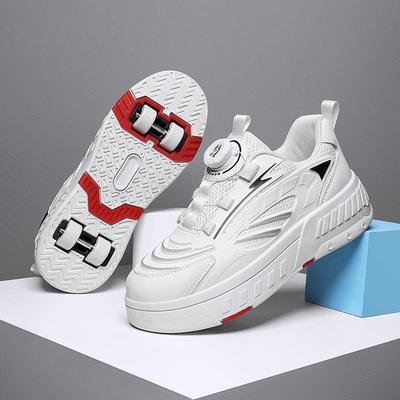 Jugend Vierrad-Rollschuhe, Studentenmodell, Ganzjährig, Atmungsaktiv & Leichtgewicht für Jungen & Mädchen