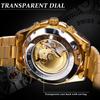 Forsining Men's Fashion Casual Hollow Mechanical Movement Automatic Mechanical Watch GMT1183-2-A