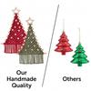 Macrame Christmas Tree Wall Hanging: Hand-Braided Rope DIY Craft Kit for Festive Holiday Home Decor Beginner-Friendly Boho Christmas Gift Idea/Ball