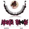 Women fashion Ponytail Holder Hair Accessories Headwear Crystal Hair Claw HairClips Bun Hairpin