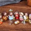 Miniature Nativity Figurine Cartoon Manger Group Catholic Christian Holy Family Sculpture  Bedroom