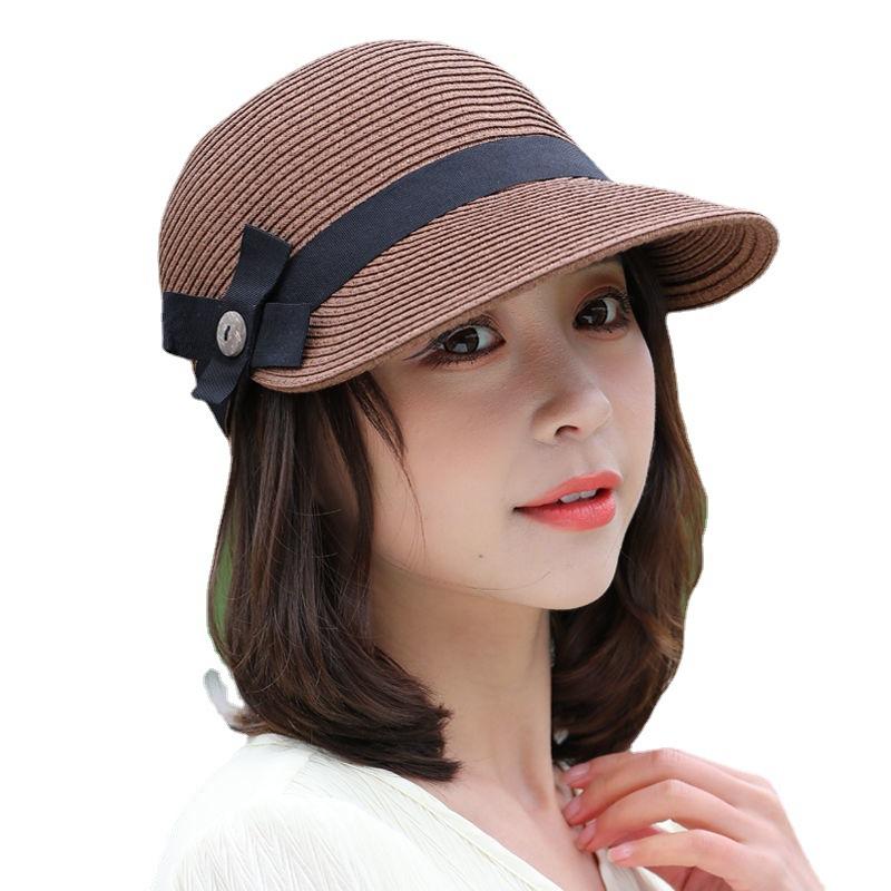 New hat women's summer straw hat sunshade beach hat sun protection sun hat cap cap equestrian hat outdoor travel