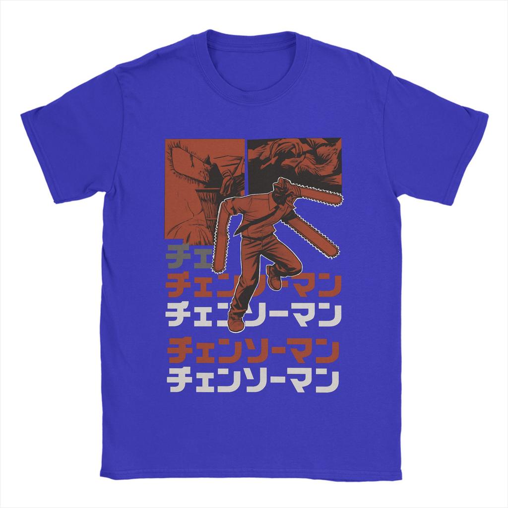 Anime Chainsaw Man T-shirt Kobeni Manga Denji Power Reze Hipster T-shirts Kortärmade Vintage Toppar Sommar Bomull Rundhalsad Kläder