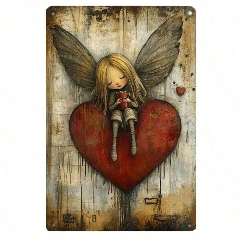 

Retro Metal Wall Art Living Room Home Decor 20x30cm