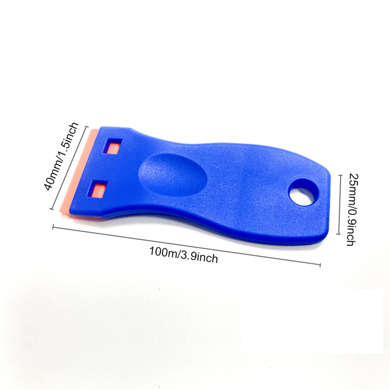 

Reusable Plastic Razor Scraper for Removing Car Labels Stickers Glue Decals on Glass Windows No Scratches
