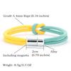 Neues 9-Stile Klassisches Kontrastierendes Konzentrisches Knoten Seil Armband Männer Frauen Distanz Anziehen Magnetischer Verschluss Valentins Armband Joias