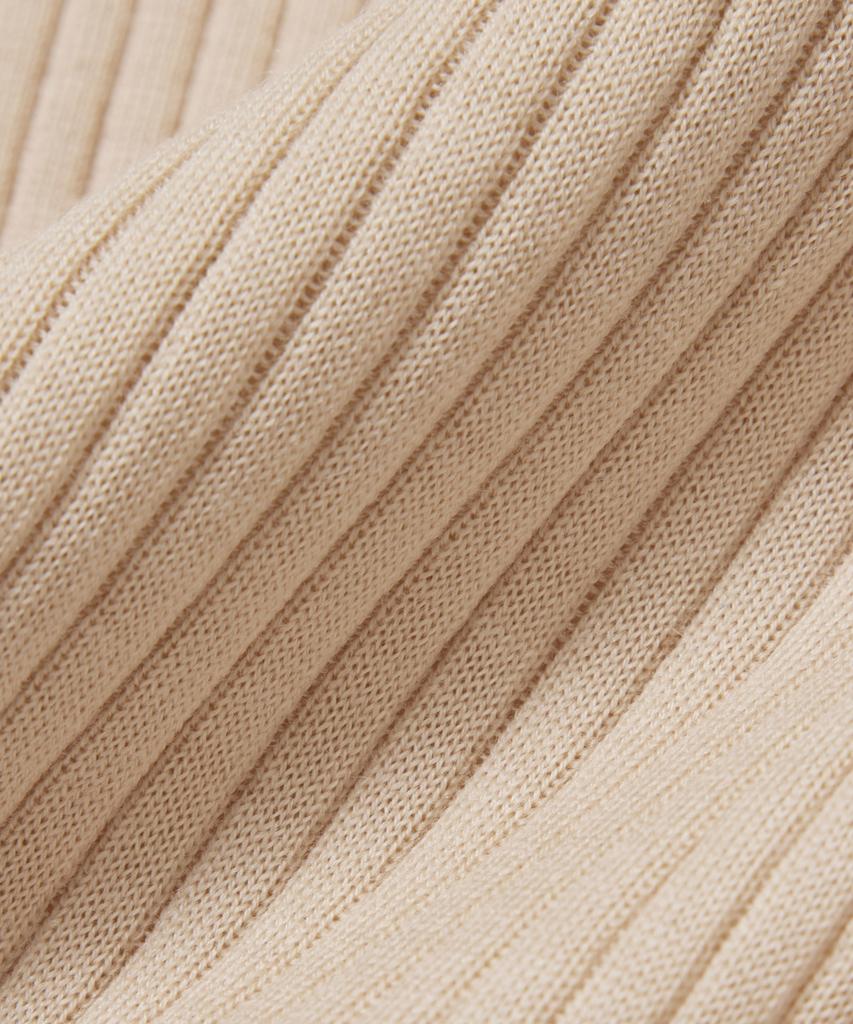 LACOSTE Women'S Fine Merino Wool Rib Knit Short Sleeve Sweater Af4146-56G X6F