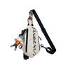 BALANG Nylon Fabric Outing Bag, Sling Bag Regular Men's Black/White BALANG-BLA-031