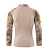 Men Tactics Camouflage Long-Sleeve Beefy Muscle Basic Solid Blouse Tee Shirt Top