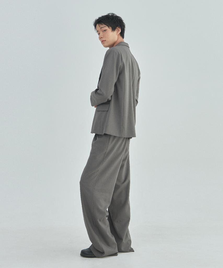 Lad Edition Wool Blended Oversized Jacket_Khaki Gray
