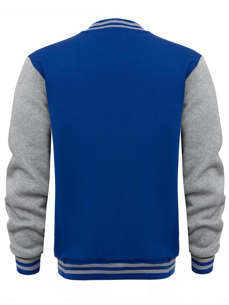 Stile Invernale Uomo Plus Velluto Taglia Europea Felpa Cardigan Giacca da Baseball