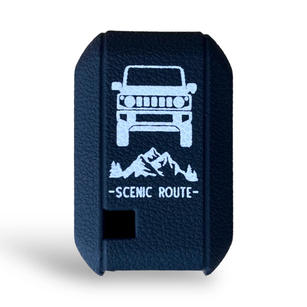 Suzuki Jimny JB64 Sierra JB74 Specially Designed to Prevent Scratches Smart Key Key Cover Silicone Cover Key Cover Case [SUITY] (Black)