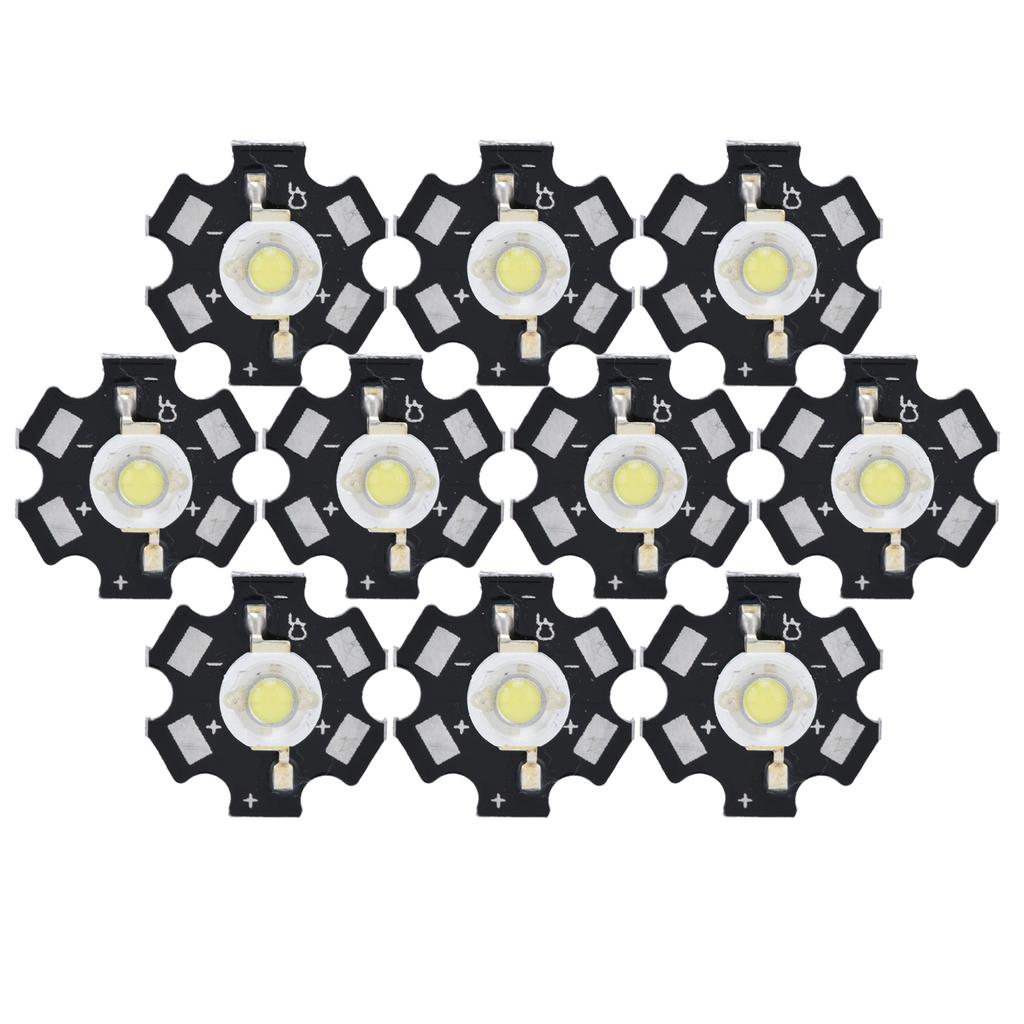 10Pcs Ultra Bright LED Chip 3V DIY Light Beads for Ceiling Light Downlight Flashlight Table Lamp