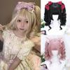 Prinzessin Schnitt Blond Zwillingszöpfe Halloween Kurz Cosplay Lolita Haare Party