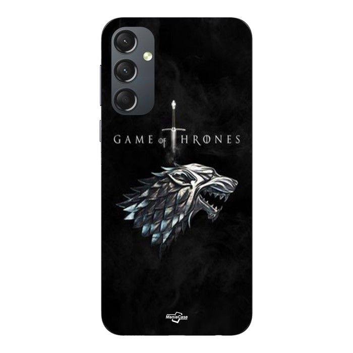 Phone Case - MANIACASE - Samsung Galaxy A34 - Silicone - Soft - Game Of Thrones House Stark