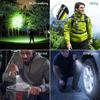 1 Set Camping Flashlight Zoomable High Brightness Waterproof Aluminum Alloy Powerful LED Flashlight USB Charging Torchlight Outdoor Supply