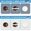 2Pcs Professional Electrical Box Cover with Concealed Screws Plastic Round Hole Cover Light Weight Ceiling Cover Plate