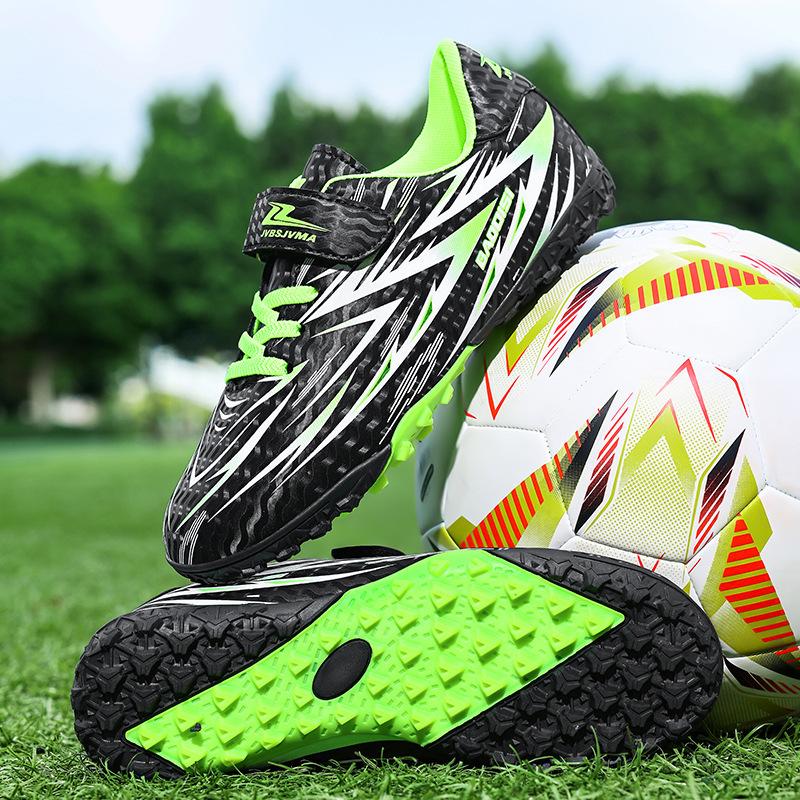 2025 summer new youth low-top Velcro football shoes big children's game long nails broken nails training football shoes