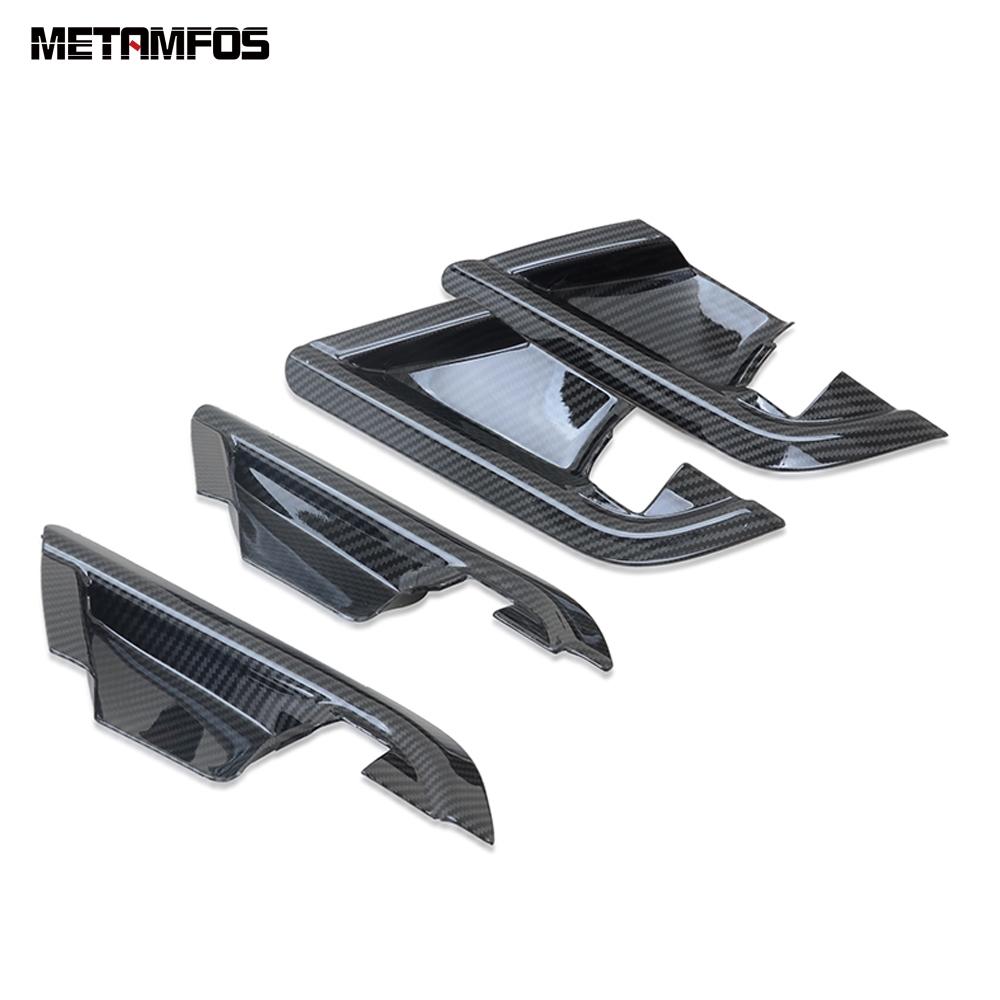For Toyota Camry 2018-   Carbon Fiber Interior Door Handle Bowl Cover Trim Sticker Bezel Accessories Car Styling