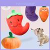 2023 Pet Dog Plush Toy With Sound Soft And Huggable Carrot Pepper Pumpkin And Eggplant Wholesale