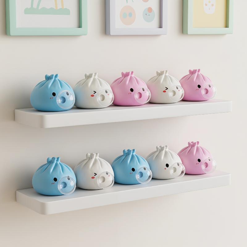 Cute Cartoon Steamed Bun Shaped Soft Bubble Finger Toy Stress Reliever Mini Steamed Bun Squishy Toy