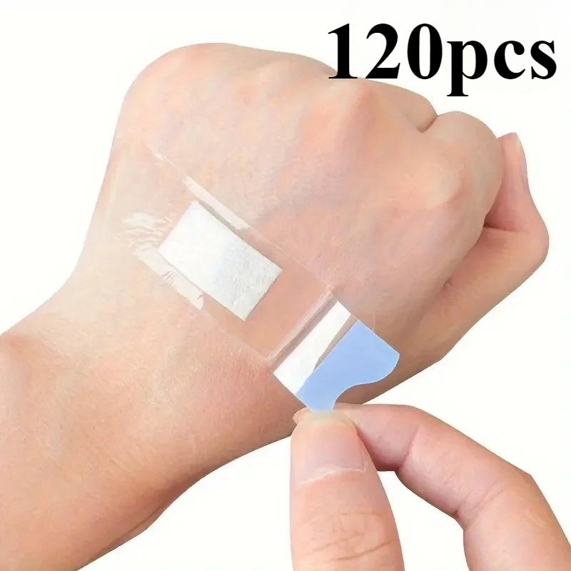 

120 шт. Водонепроницаемые дышащие адгезивные повязки для перевязки. Многоцелевое использование для купания, плавания и активного отдыха.