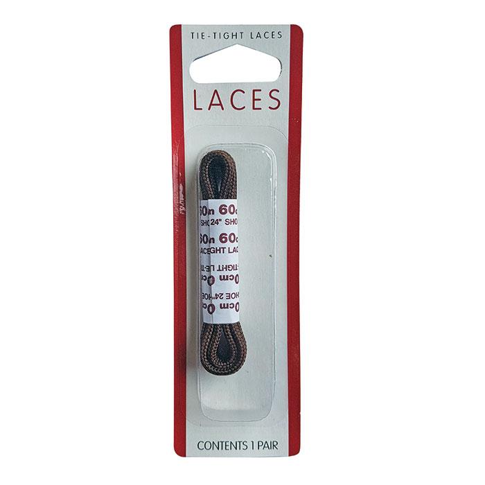 Fine Round Shoe Lace 60cm Brown