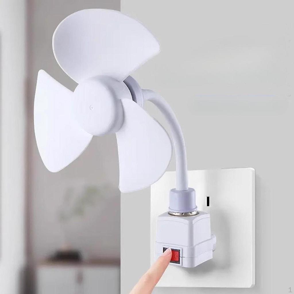 E27 Base Ceiling Fan Socket High Performance 3 Blade Powerful Wind Easy To Install for Bedroom