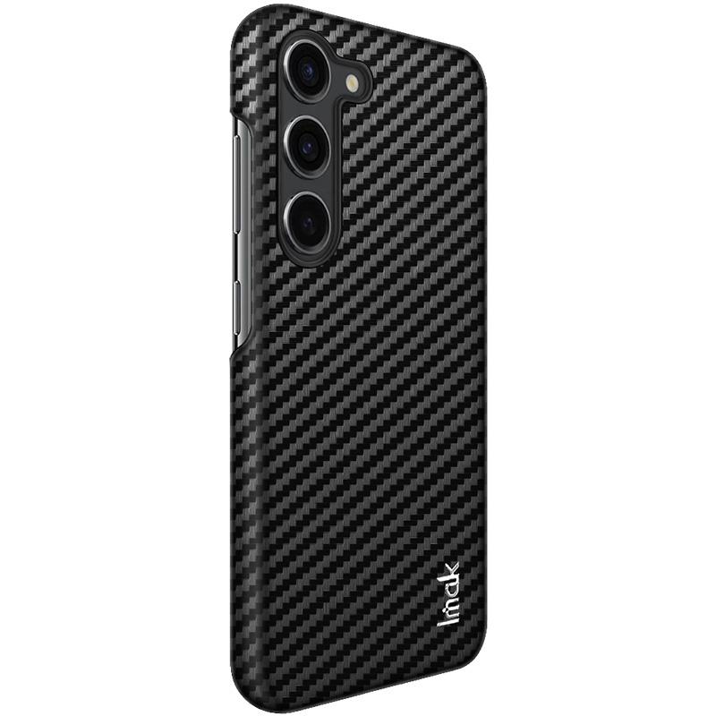 IMAK Ruiyi Series for Samsung Galaxy S23 PU Leather+PC Phone Case Carbon Fiber Texture Back Cover
