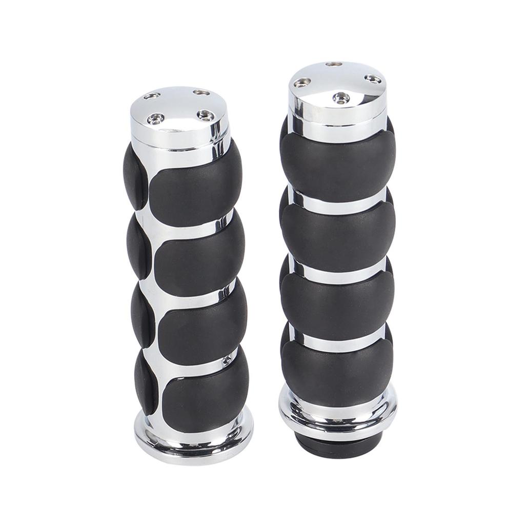 Retro Motorcycle Handlebar Grips for Harley - Fits 22mm & 25mm Cruisers