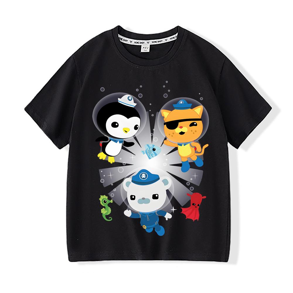 The Octonauts T-shirts High Quality Kawaii 100%Cotton Short Sleeve BoysGirls Children T Shirt Casual Graphic Printing Camisetas