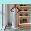 Elegante Vestito Senza Maniche in Poliestere con Rose per Primavera Donna Stile Casual