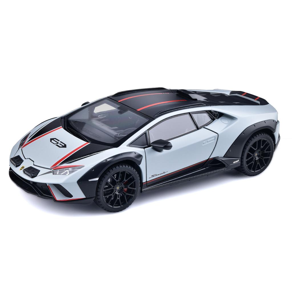 1:24 Simulation Lamborghini STO Alloy Car Model, Doors and Engine Hood, Trunk Can Be Opened, Sound and Light Return Gifts