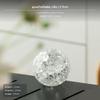 Decor Fântână Mingi de Gheață Crăpată de Cristal, Accesoriu Acvariu, Element de Apă 2,9 cm