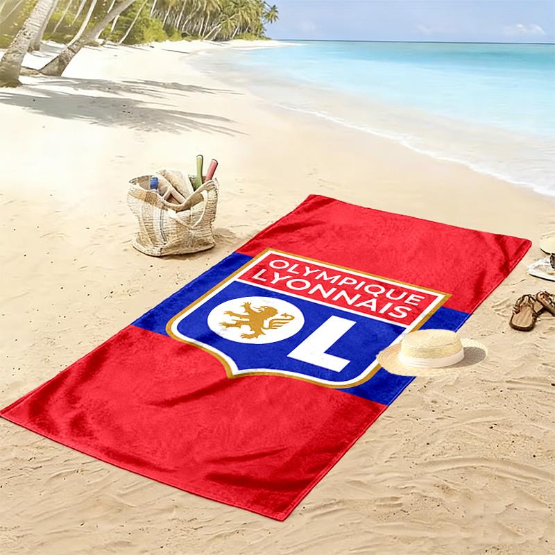 Lyon 2D Flat Print Beach Towel, Large Soft Quick Dry Towel for Beach Camping Swimming