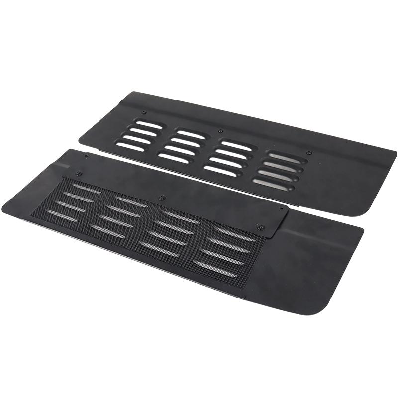 1pair For FORD TRANSIT 2012- Black Car Rear Door Air Vents Ventilation Shutters Cover Trim Car Accessories