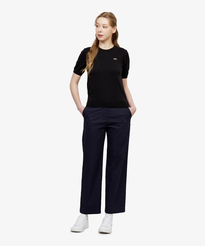 LACOSTE Women'S Basic Crew Neck Short Sleeve Sweater Af115E-56G 031