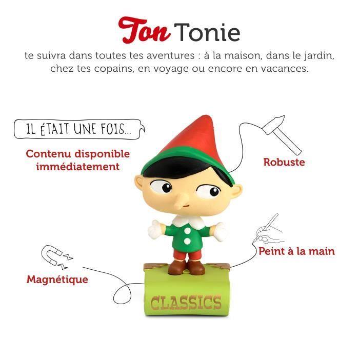 tonies® - figurine tonie - mes classiques préférés - pinocchio et 2 autres classiques - figurine audio pour toniebox