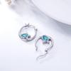 Niche Fashion Animal Design Sea Turtle Huggie Earrings