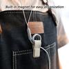 Portable Magnetic Earphone Cord Holder Leather Wrap For Fast Organization Intertwist Prevention And Easy Storage