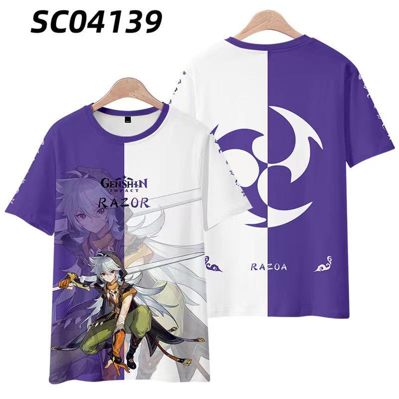 New T-shirt Printed 3D Cosplay Unisex Clothing Street Harajuku Top Men Women Round Neck Tees