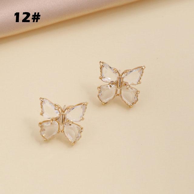Butterfly Jewelry Multi-Colored Zircon Butterfly Necklace for Women Fashionable Clavicle Chain Pendant Necklace for Women